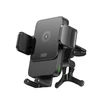 XO automobilinis laikiklis WX041 su wireless inductive charger 15W juodos spalvos air vent