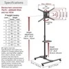 Laikiklis BARKAN SW411H 13"-83" TV, pakreipiamas, su lentyna