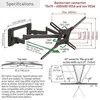 Laikiklis BARKAN BM466XP 13-65" TV, 4 lankstų, sieninis, prailgintas, juodas