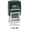 Antspaudas COLOP Mini Dater S160 EN, korpusas juodos spalvos, su bespalve pagalvėle