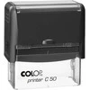Antspaudas COLOP Spausdintuvas C50, juodas korpusas, bespalvė pagalvėlė