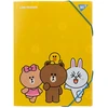 Aplankalas su gumele YES Line Friends A4