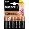 Baterijos DURACELL AA, LR6, 6vnt