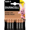 Baterijos DURACELL AAA, LR03, 6vnt