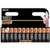 Baterijos DURACELL Simply AA, 12 vnt.