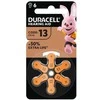 Baterijos klausos aparatui DURACELL 13 PR48, 6 vnt
