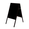 Dvipusė pastatoma kreidinė lenta BI-OFFICE 60x90, 120 cm aukštis, vyšninis rėmas, juoda lenta