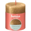 Bolsius Žvakė - cilindras RUSTIC, aukso, D 6,8 cm, H 8 cm, vnt