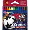 Colorino Vaškinės kreidelės 12 spalvų Football