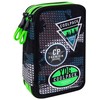 Cool Pack Forminis trijų skyrių penalas su priedais CoolPack Jumper 3 Badges B Pilkas