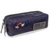 Cool Pack Penalas COOLPACK Pouch Sparkling Badges Jeans RECTANGULAR, su dvigubu užtrauktuku