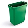 Durable Šiukšlių dėžė rūšiavimui DURABIN® 60L stačiakampė, žalia sp. (dangtis perkamas atskirai)
