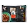 Ėdalas katėms SHEBA, įvairios mėsos rinkinys, maišeliuose, 4 x 85 g