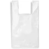 Fasavimo maišeliai su rankenelėmis, 30 / 8 x 55, 15 mk, balti, 100 vnt., 0,75 kg