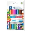Flomasteriai STAEDTLER, dvipusiai, dvispalviai, 10 vnt.