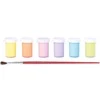 Guašas tempera JOVI, 15 ml, 6 pastelinių spalvų rinkinys su teptuku