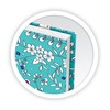 Sąsiuvinis OXFORD FLORAL, B5, 60 lapų, langeliai
