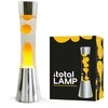 Lava Lempa Itotal 40 cm , juoda bazė, See-through Liquid, Oranžinis Wax