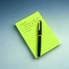 3M Lipnūs lapeliai Post-it, 102 x 152 mm, 100 lapelių, linijomis, geltona