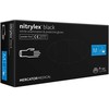 Mercator Vienkartinės pirštinės NITRYLEX PF, nitrilinės, nepudruotos, juodos spalvos, M, 100 vnt.