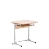 Mokyklinis stalas NOWY STYL, E-172/1 ALU, vienvietis