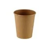 Multi Vienkartiniai puodeliai KRAFT, popieriniai, rudi, 234 ml, D 80mm, 56x90mm, 50 vnt