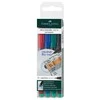 Žymeklių nuolatinių rinkinys Faber-Castell 1523 S, 0,4 mm, 4 spalvos CD/DVD 1213-039