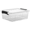 Plastikinė dėžė su fiksuojamu dangčiu Plast Team 1.5L Home Box