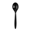 Plastikiniai šaukštai SUPERIOR, PS, juodi, 17 cm, 50 vnt