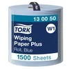 Pramoninis popierius TORK Advanced 420 W1, 130050, 2 sl, 1500 l., 36.9 cm x 510 m, mėlynos spalvos
