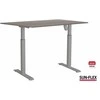 Reguliuojamo aukščio stalas SUN-FLEX ADAPT I, vieno variklio, pilkas 120x80cm