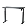 Reguliuojamo aukščio stalas SUN-FLEX®EASYDESK ELITE, elektrinis, vieno variklio, juodas rėmas, 120x60 cm juodas stalviršis