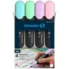 Teksto žymekliai SCHNEIDER JOB, 1-5 mm, 4 pastelinių spalvų rinkinys