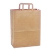 Shenzhen Yiergao Pirkinių maišas, popierinis, 22 x 11 x 24 cm, 125 vnt., ruda sp.