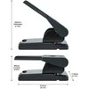 Skylmuša RAPESCO Germ-Savvy™: HD865, 2 skylių, 50 lapų, juoda