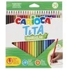 Spalvoti pieštukai CARIOCA TITA, tribriauniai, 24 spalvos