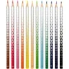 Spalvoti pieštukai KORES KOLORES MAGIK, tribriauniai, 3mm, ištrinami, 12 spalvų + trintukas