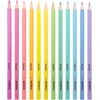 Spalvoti pieštukai KORES KOLORES PASTEL, tribriauniai, 3mm, 12 pastelinių spalvų