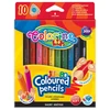 Spalvoti pieštukai, tribriauniai, stori JUMBO COLORINO, 10 spalvų