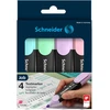 Teksto žymekliai SCHNEIDER JOB, 1-5 mm, 4 pastelinių spalvų rinkinys