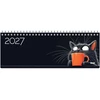 Timer Kalendorius MEMO Juodas Cat 2027, 290 x 110 mm, kartoninis