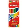 Tribriauniai dvigubi spalvoti pieštukai KORES KOLORES DUO, 12 vnt.