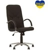 Vadovo kėdė NOWY STYL MANAGER STEEL Chrome, oda, SP-A, juoda sp.