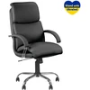 Vadovo kėdė NOWY STYL NADIR STEEL Chrome, juodos sp. odos imitacija