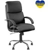 Vadovo kėdė NOWY STYL NADIR STEEL Chrome, juodos sp. odos imitacija