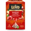 Vaisinės arbatos gėrimas LOYD HORECA erškėtrožių ir obuolių skonio, piramidės, 20 x 2g
