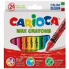 Vaškinės kreidelės CARIOCA 24 spalvos, nuplaunamos