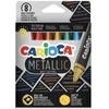 Vaškinės kreidelės CARIOCA Metallic, 8 vnt.