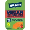 Veganiškas sūris Veganation su pomidorais ir baziliku, riekelėmis, 125 g