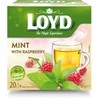 Žolelių arbata LOYD, mėtos ir aviečių skonio, 20 x 1,5 g